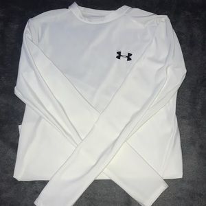 Under Armour White Long Sleeve Shirt